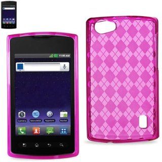 Reiko Premium Durable Polymer Protective Case for LG Optimus M   Retail Packaging   Pink Cell Phones & Accessories