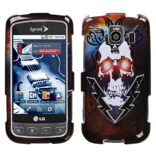 Hard Plastic Snap on Cover Fits LG LS670, UX670 Optimus S/U Lightning Skull AT&T (does not fit LG P509 Optimus T) Cell Phones & Accessories