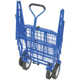 On The Edge Marketing Outdoor Folding Utility Cart in Blue