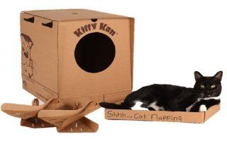 Kitty Kan Traveler Quality Enclosed Disposable Litter Box with Scoops and a Bonus Cat Bed 