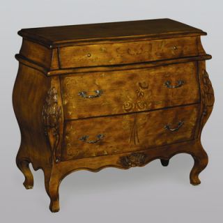 AA Importing 3 Drawer Bombe Chest