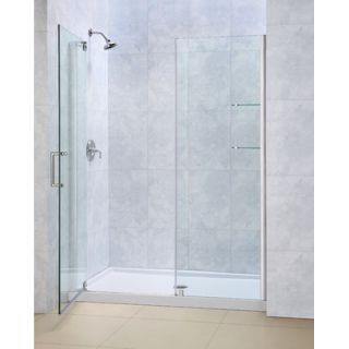 dreamline elegance pivot shower door and slimline shower
