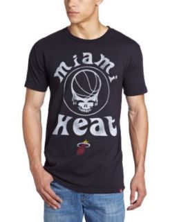 Sportiqe Men's Grateful Dead Miami Heat Skull T Shirt, Black, Small Clothing