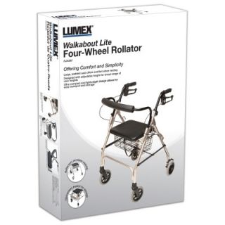 Lumex Walkabout Lite Four Wheel Rollator