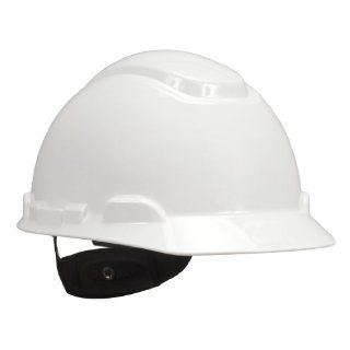 3M Hard Hat, White 4 Point Ratchet Suspension H 701R (Pack of 1) Hardhats
