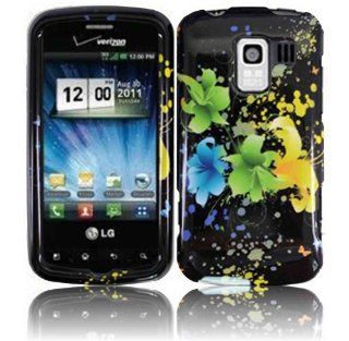 Magic Flowers Hard Case Cover for LG Enlighten VS700 Optimus Slider VM701 Optimus Q Cell Phones & Accessories