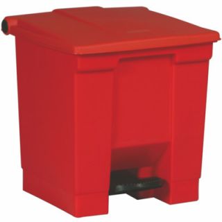 Rubbermaid Commercial Products Step On Waste Container   8 Gallon