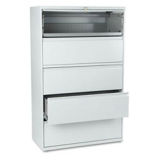 HON 800 Series 42 W Five Drawer Lateral File with Locks