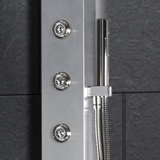 Ariel Bath Stainless Steel 70 Thermostatic Shower Panel   A302