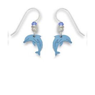 Sienna Sky Mini Blue Dolphin Charm Earrings 702 BLUE Jewelry