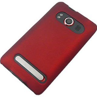 CoverON(TM) Hard Red RUBBERIZED Cover Case for HTC EVO 4G (SPRINT) [WCS679] Cell Phones & Accessories