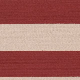 Surya Rug Rain Carnelian/Parchment Striped Rug