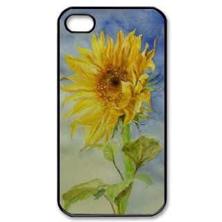 Sunflower by Van Gogh iPhone 4 4s Case   Snap On Protector iPhone Hard Case   Vazza Cell Phones & Accessories