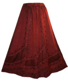 #703 Dancing Gypsy Medieval Renaissance Vintage Skirt (S/M, Purple) Clothing