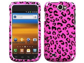 Leopard Pink Cheetah Crystal Hard Skin Case Faceplate Cover for Samsung Exhibit II 4g SGH T679 w/ Free Pouch Cell Phones & Accessories