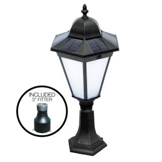 Essex Solar Lamp in Black, 2 Mounting Options