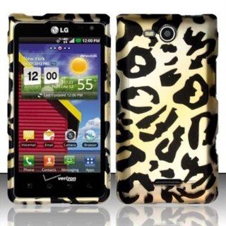 Rubberized Cheetah Design for LG LG Lucid 4G VS840 Cell Phones & Accessories