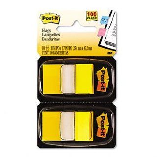 3M 680YW12 Marking Flags in Dispensers, Yellow, 12 50 Flag Dispensers/Pack  Tape Flags 