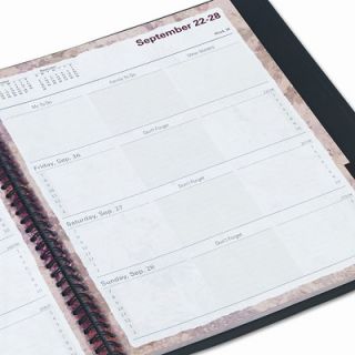 Professional Weekly/Monthly Planner, 9 1/2 x 11 3/4, Black, 2014