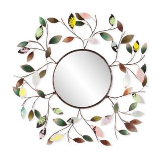 Wildon Home ® Bradshaw Decorative Metallic Leaf Wall Mirror