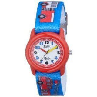 Timex T7B704 KidsQuartz Analog Fire Trucks Elastic Band Watch Watches