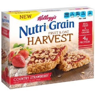 Nutri Grain Fruit and Oat Harvest Bar, Strawberry, 10.4 Ounce  Snack Food  Grocery & Gourmet Food