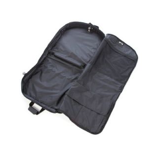 Wally Bags 45 Mid Length Nylon Black Garment Bag with Leather Handles
