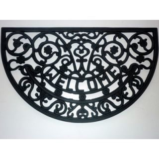 Geo Crafts Rubber Welcome Scroll Mat