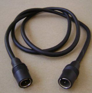 3 foot Quick Connect Push On Female to Female Coaxial Cable   Black Electronics