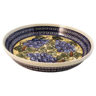 Polish Pottery 10.25 Fluted Pie Plate