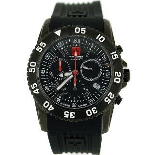 Swiss Military Catalina Chronograph Black Rubber Date Gents Watch SM06 4C6B Watches