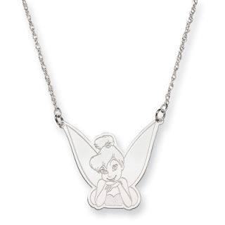jewelryweb sterling silver disney 18inch tinker bell necklace