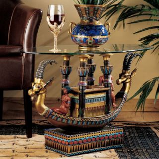 Design Toscano Egyptian Barge to The Beyond Coffee Table