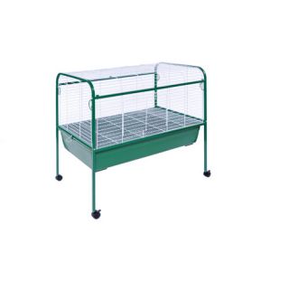 Jumbo Small Animal Cage on Stand with Casters   40x22x37