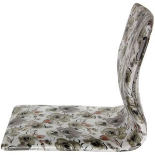 Oriental Furniture Tatami Floral Meditation Fabric Lounge Chair