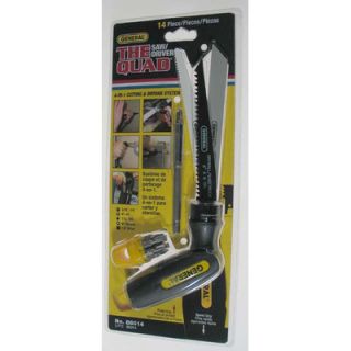General Tools 14 Piece The Quad® Saw and Driver