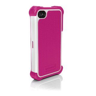 Ballistic SX0907 M685 SG Maxx Case for Apple iPhone 4/4S   1 Pack   Retail Packaging   Hot Pink/White Cell Phones & Accessories