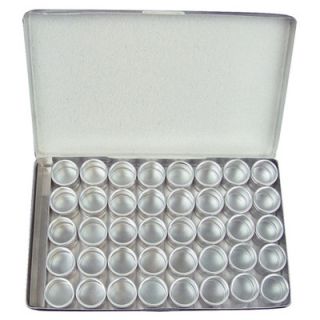 Trademark Global 40 Piece Small Item Aluminum Storage Set with Box