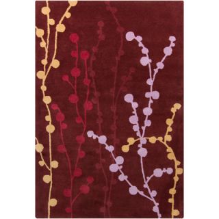 Filament Cinzia Dark Burgundy Floral Rug