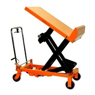 Bolton Tools New Hydraulic Foot Operated Scissor Lift and Tilt Table Cart Hand Truck   1100 LB of Capacity   51.2" Max Height   Model TF50F
