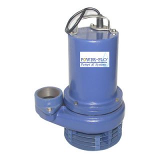 Power Flo Pumps 1/2 HP Sewage Submersible Pump with High Temperature