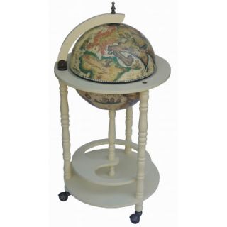 Merske LLC Classic 16th Century Italian Floor Globe Bar