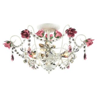 Elk Lighting Mary Kate and Ashley Rosavita Candle 5 Light Chandelier