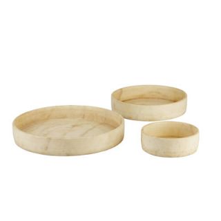 Jamie Young Company Low Marble Bowls (Set of 3)