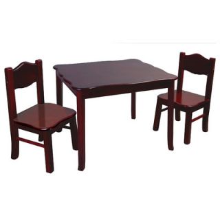 Guidecraft Classic Kids 3 Piece Table and Chairs Set