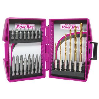 The Original Pink Box 22 Piece Drill and Driver Bits Set