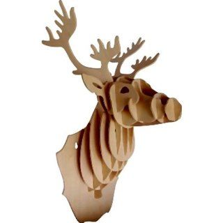 Deer Head   Woodcraft Construction Kit Toys & Games