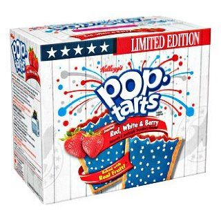 Kellogg's Pop Tarts Frosted Red White & Berry Toaster Pastries, 16ct  Grocery & Gourmet Food