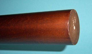 2 inch Wood Smooth Drapery Rod, Coffee   4' long   Shower Curtain Rods