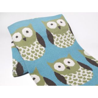 In2Green Crazy Owls Cotton Throw